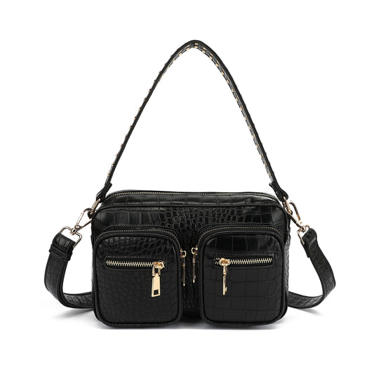 Noella - Celina Bag w. Gold Black Croc