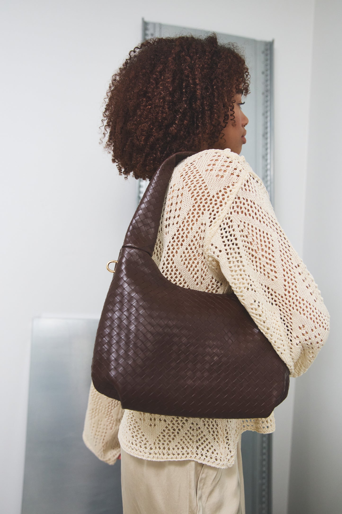 Noella Peony Bag Dark Brown