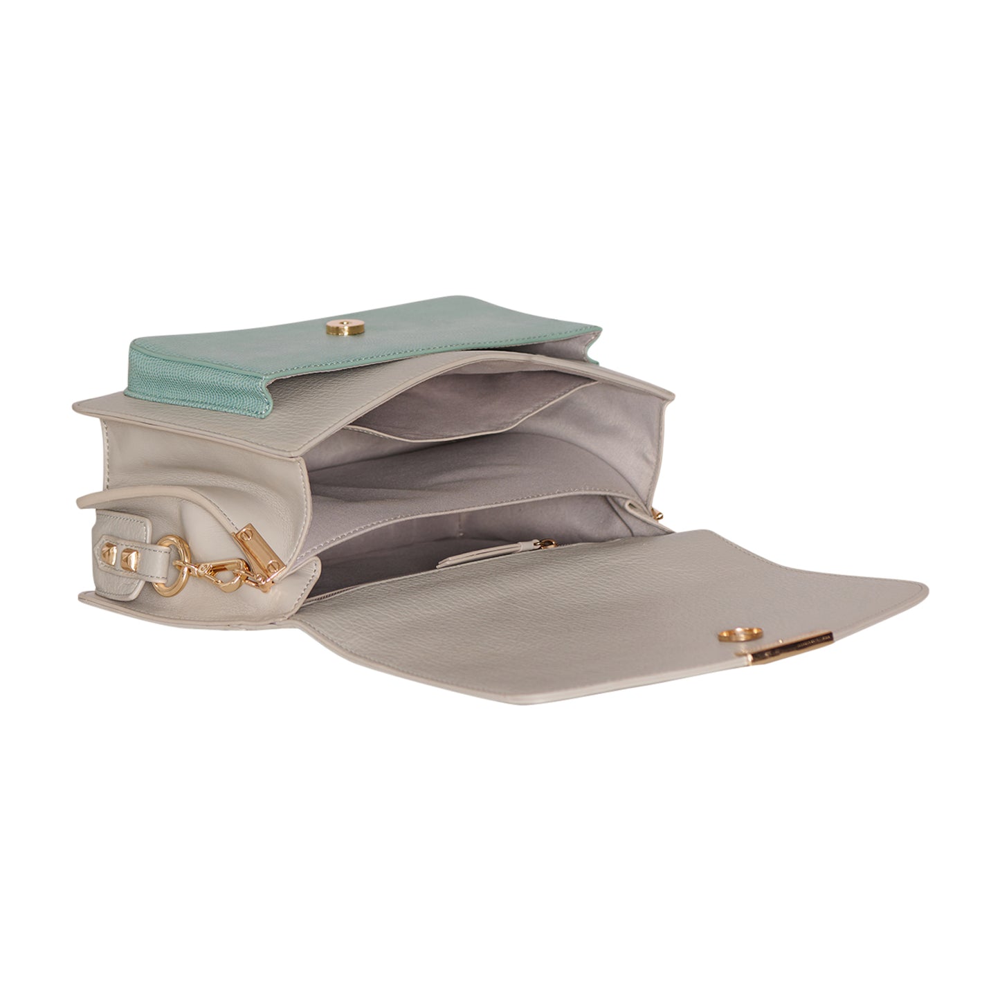 Noella - Blanca Multi Compartment taske Mint Lizard/Grey