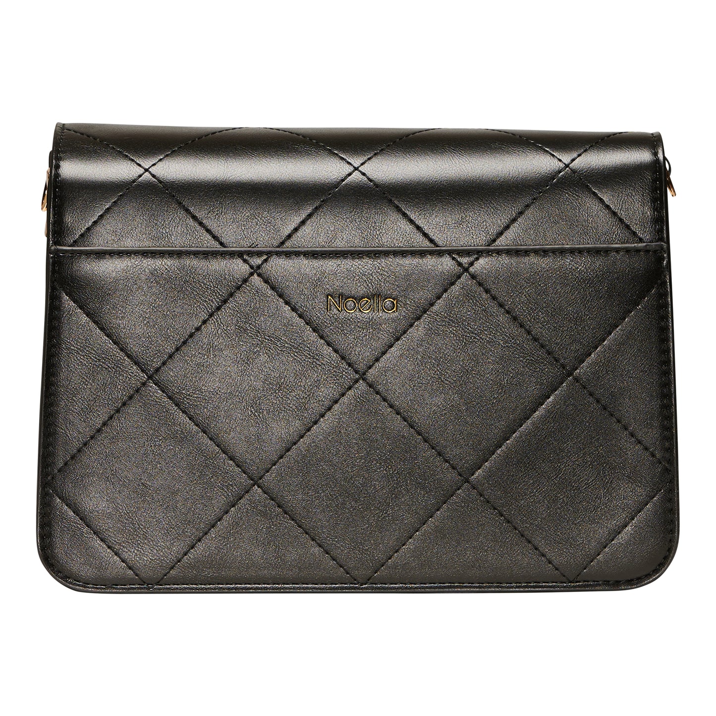 Noella Blanca Multi Compartment Bag Black Leather Look