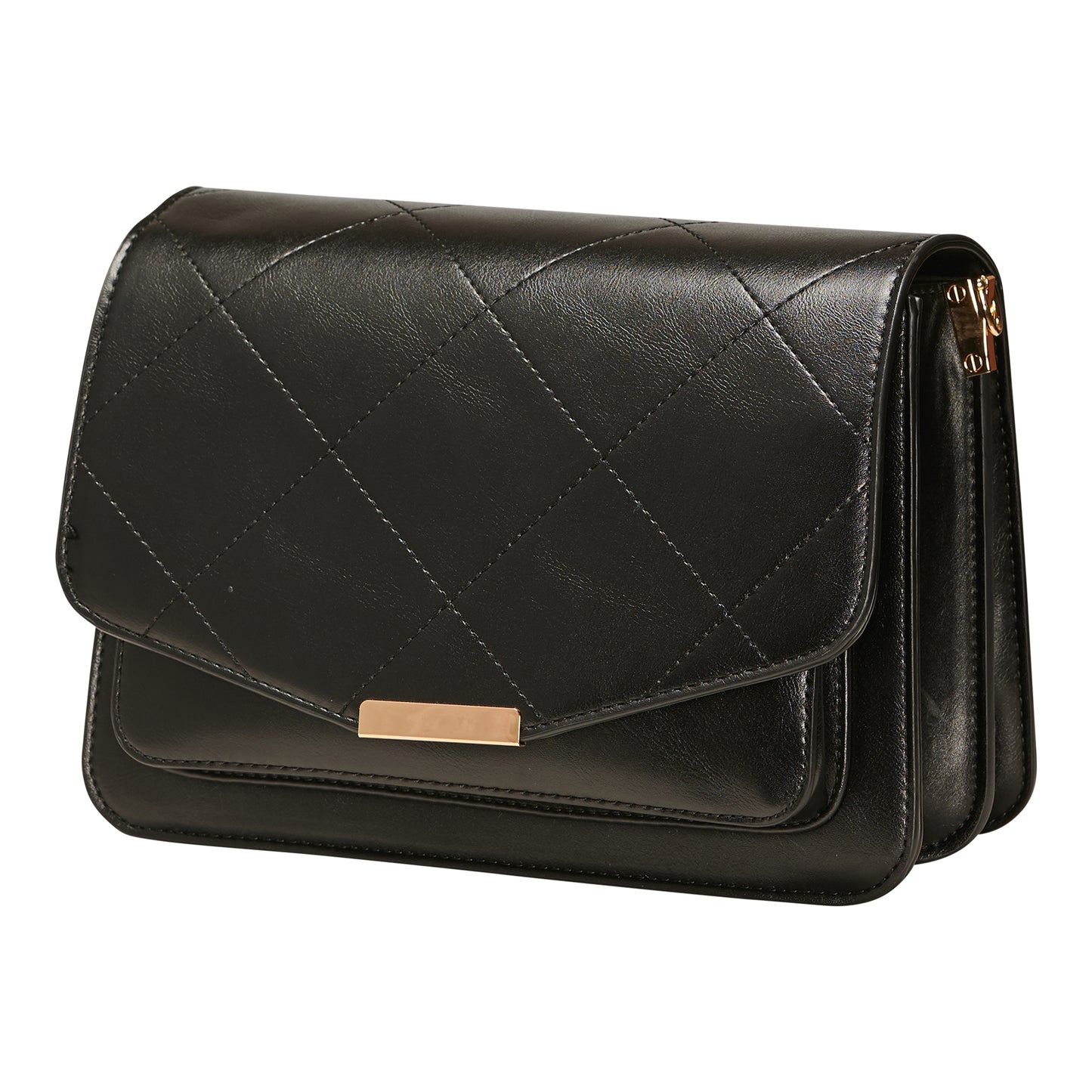 Noella Blanca Multi Compartment Bag Black Leather Look