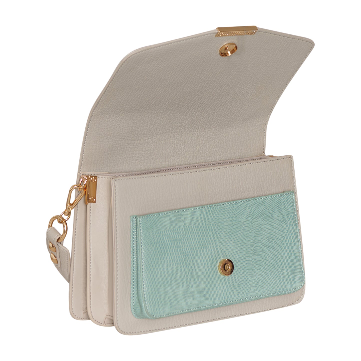 Noella - Blanca Multi Compartment taske Mint Lizard/Grey