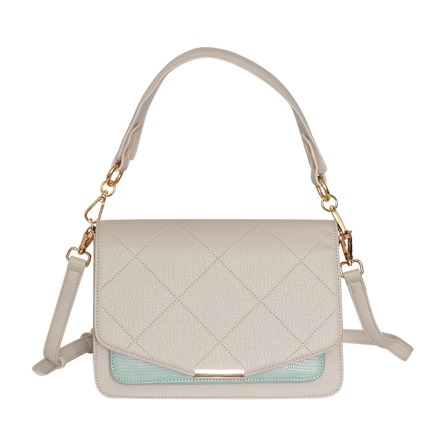 Noella - Blanca Multi Compartment taske Mint Lizard/Grey