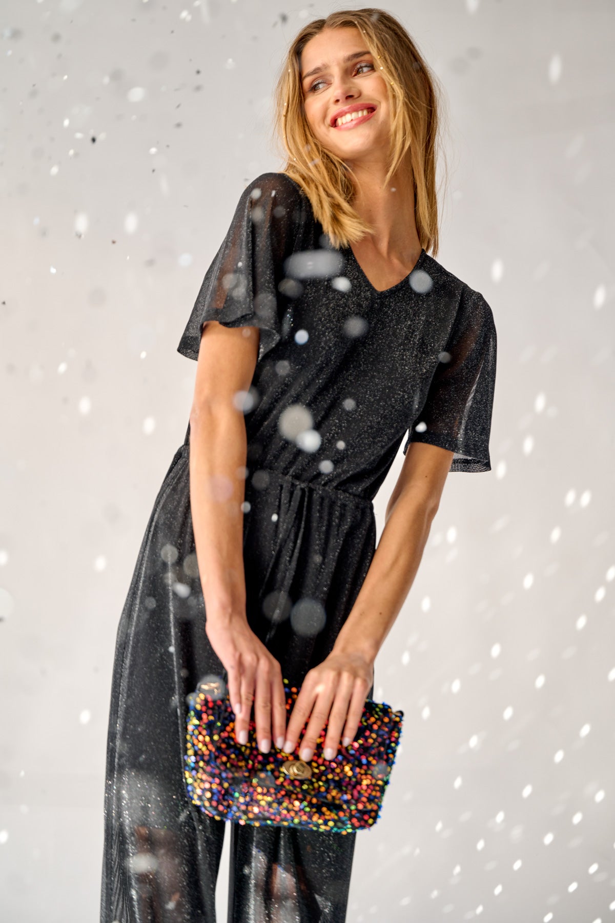 Noella taske- Teagan Crossover Bag Black Mix