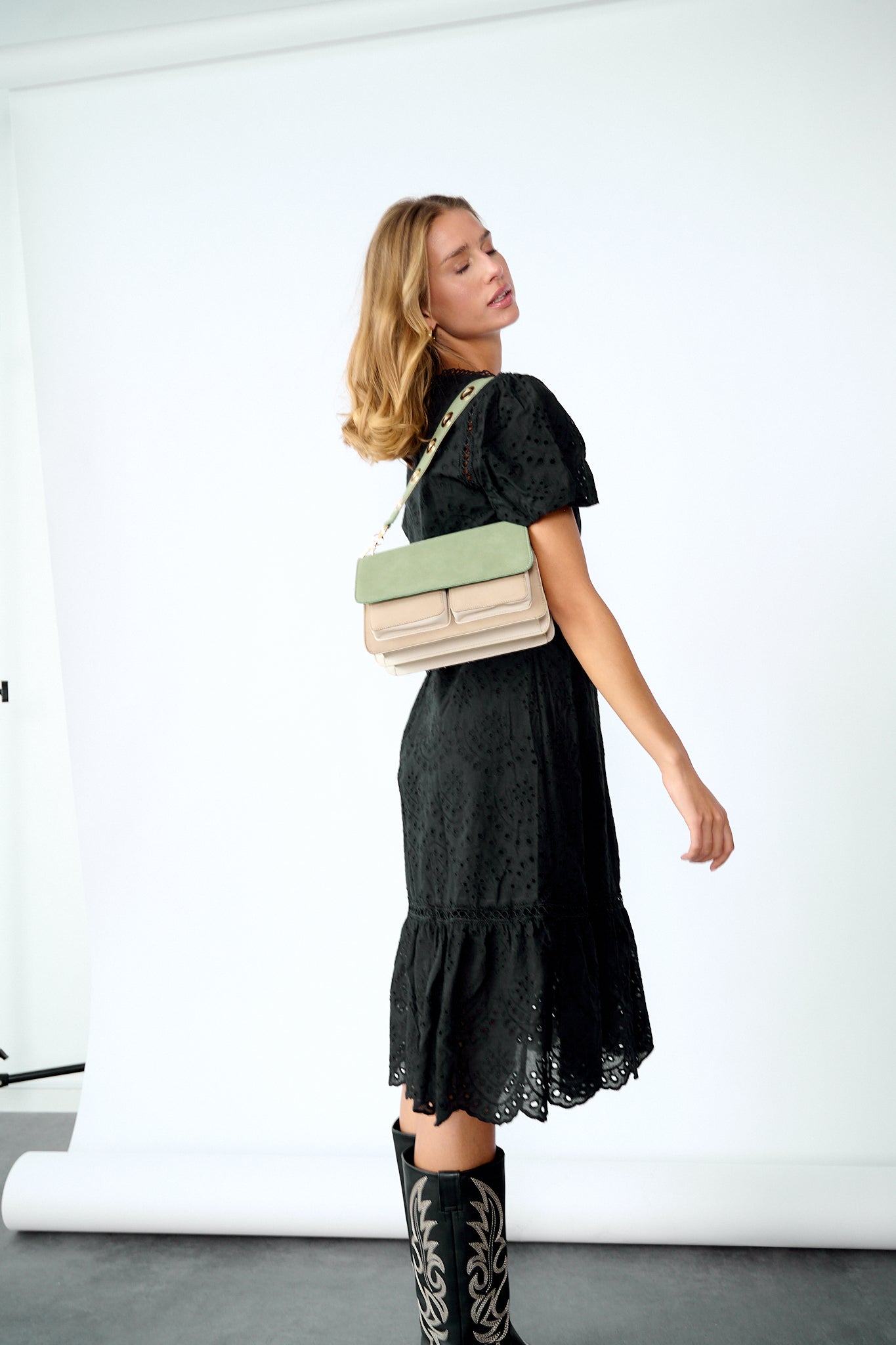 Noella taske - Isla Bag Army/Light Sand/Taupe