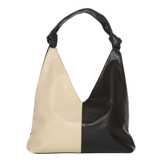 Noella - Helena Knot Handle Bag Sort/beige
