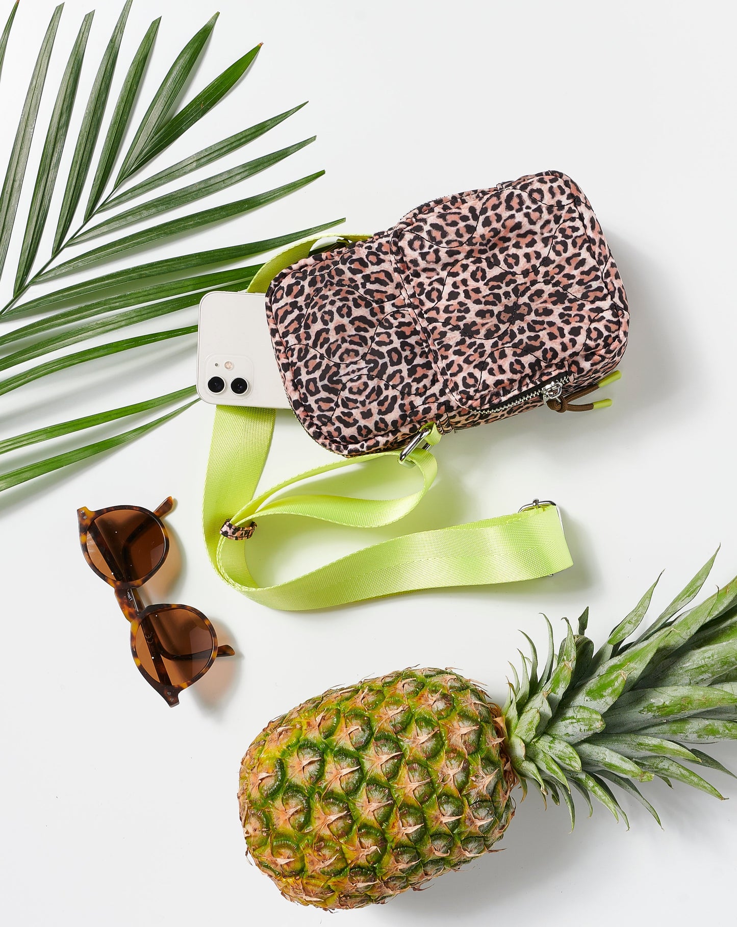 Tira Quilted Portrait Bag - Crossbody taske - Leopard