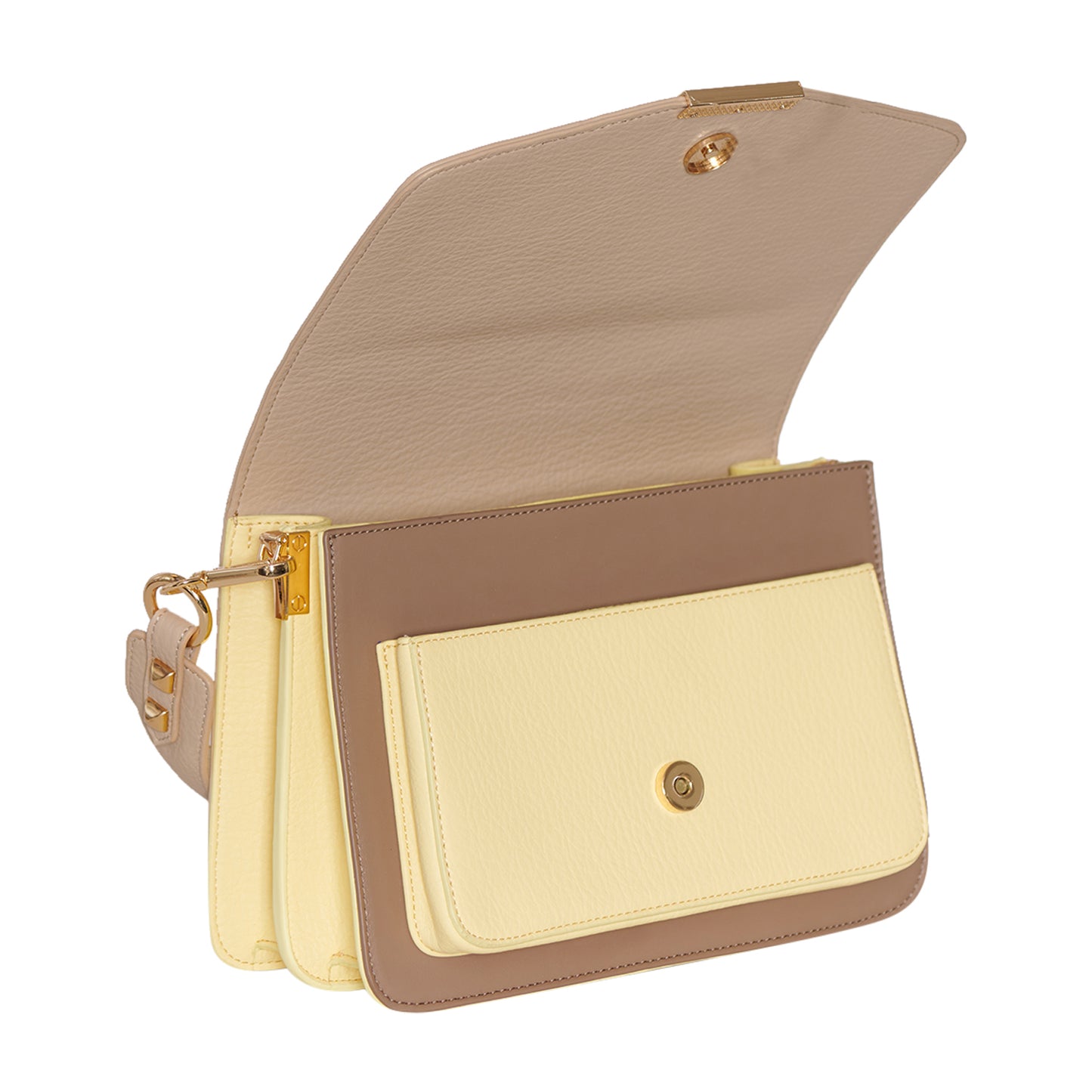 Noella - Blanca Multi Compartment taske Pastel Yellow/Taupe