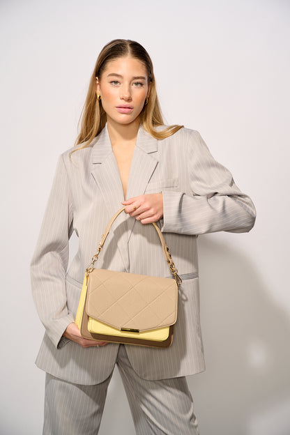 Noella - Blanca Multi Compartment taske Pastel Yellow/Taupe