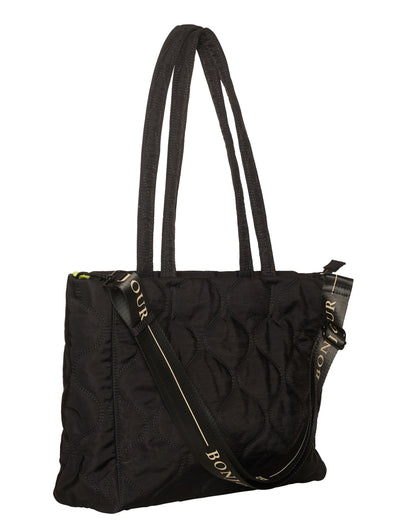 Noella - Sam Quilted Tote Bag - Skuldertaske - Sort