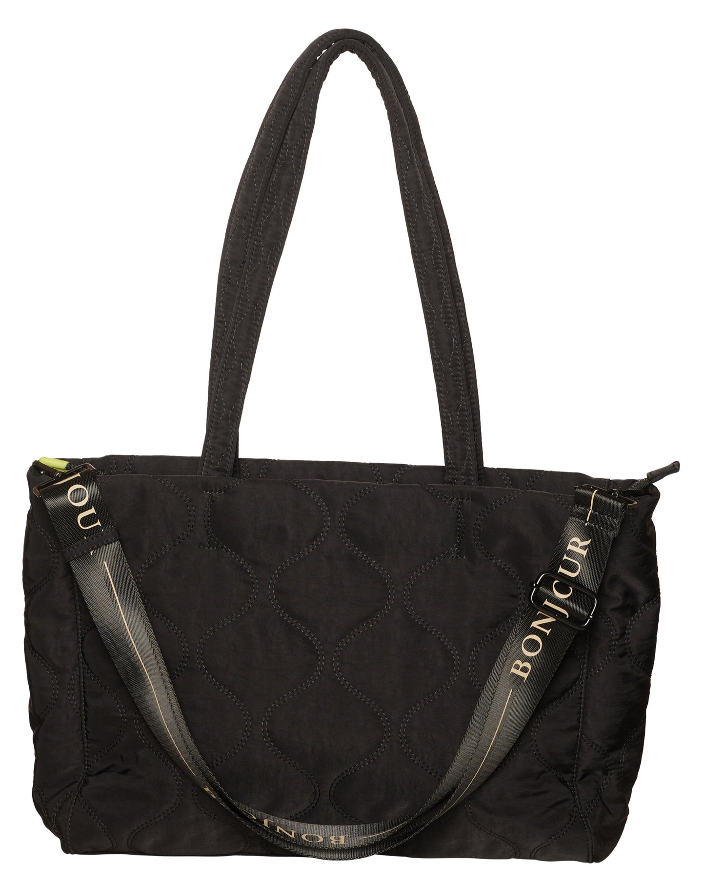 Noella - Sam Quilted Tote Bag - Skuldertaske - Sort