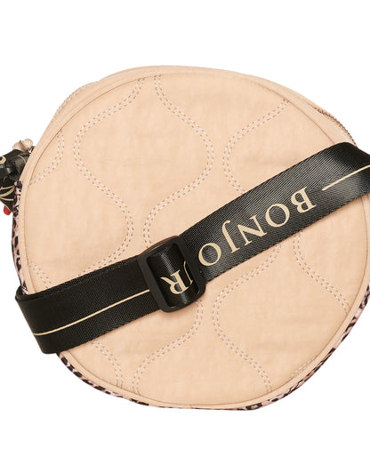 Sammy Round Quilted Bag - Crossbody taske - Warm Sand